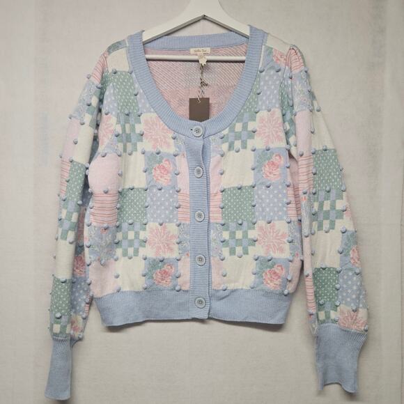 NWT Matilda Jane Heart to Heart Waltz of the Flowers Patchwork Cardigan - Picture 2 of 12